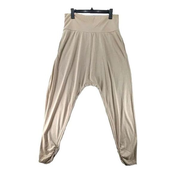 Free People Movement Echo Harem Pants Clay Light Tan Size Small NWOT - Picture 4 of 6